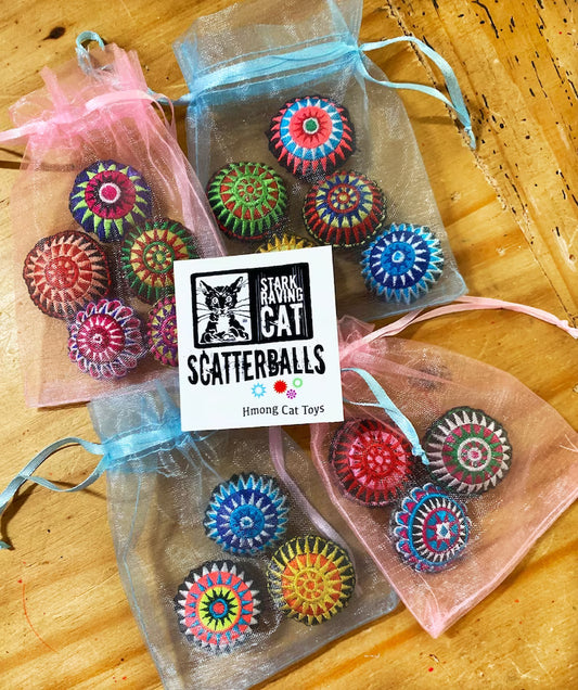 Scatterballs Bestselling Cat Toys - Great Gift! (3 or 5 pack)