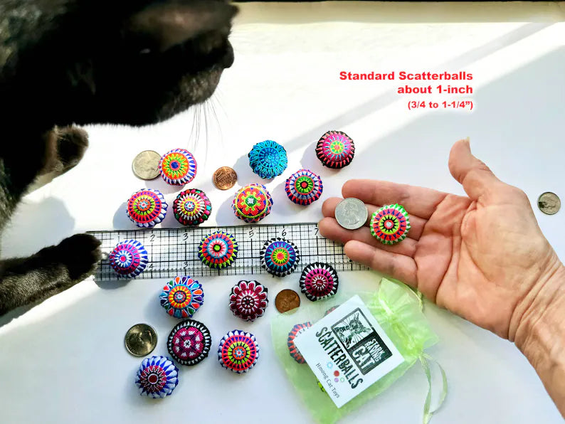 Scatterballs Bestselling Cat Toys - Great Gift! (3 or 5 pack)