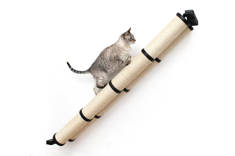 Cat Scratching Pole, Wall Mounted Cat Furniture, Angled Pole, Cat Wall Scratcher